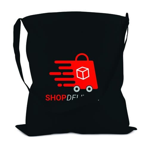 Baumwolltasche mit einem langen Griff - 135 g/m² - 38 x 42 cm