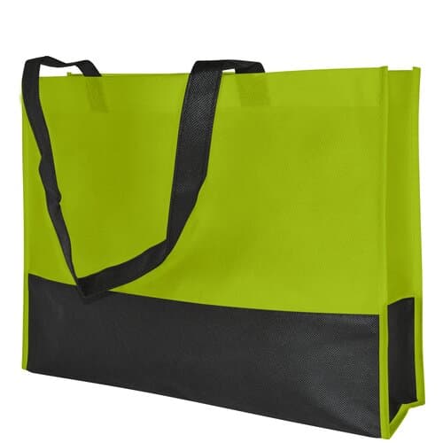 Non-Woven-Tasche mit langen Griffen - 80 g/m² - 38 x 29 x 10 cm