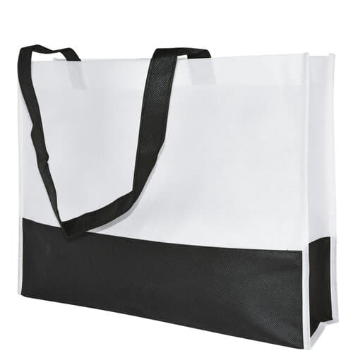 Non-Woven-Tasche mit langen Griffen - 80 g/m² - 38 x 29 x 10 cm