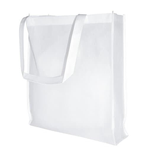 Non-Woven-Tasche mit langen Griffen - 80 g/m² - 38 x 42 x 10 cm