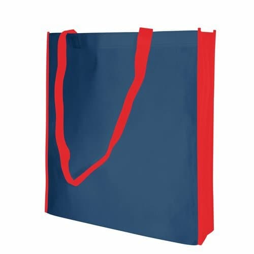 Non-Woven-Tasche mit langen Griffen - 80 g/m² - 38 x 42 x 10 cm