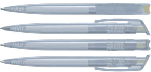 RECYCLED PET PEN transparent SG Druckkugelschreiber