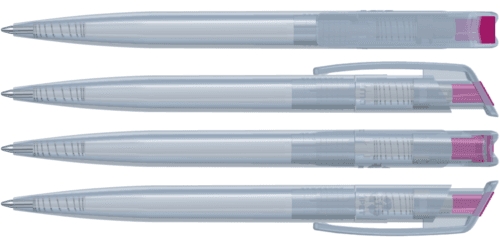 RECYCLED PET PEN transparent SG Druckkugelschreiber
