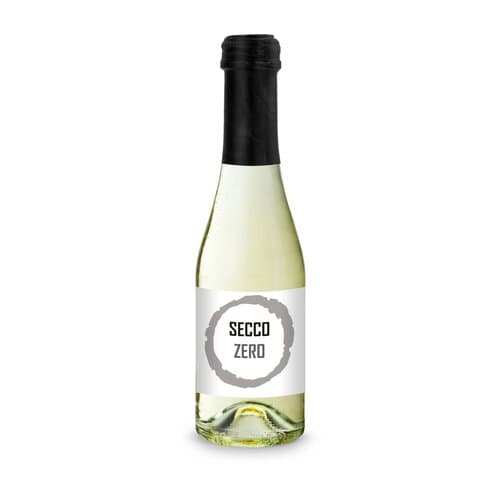 Secco ZERO - Schäumendes Getränk aus alkoholfreiem Wein - Flasche klar, 0,2 l