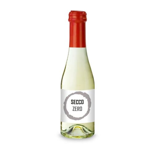 Secco ZERO - Schäumendes Getränk aus alkoholfreiem Wein - Flasche klar, 0,2 l