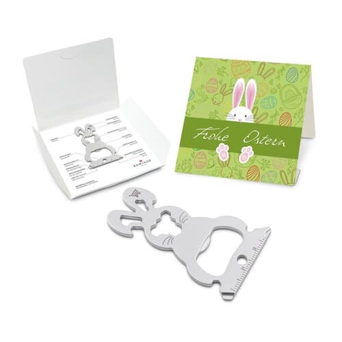 Geschenkartikel: ROMINOX® Key Tool / Multifunktionswerkzeug im Motiv-Mäppchen Osterhase