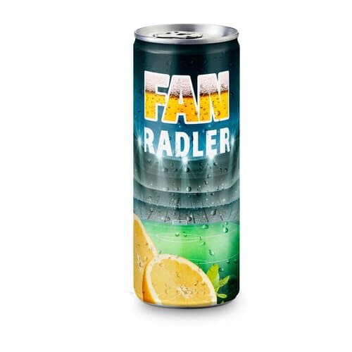 Radler - Mischgetränk aus Bier und Zitronenlimonade, spritzig und frisch, 250 ml