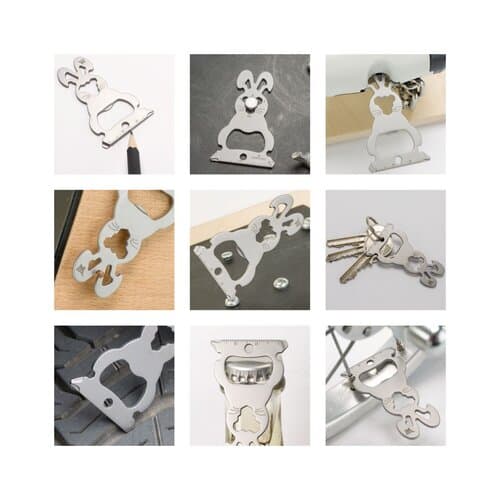 Geschenkartikel: ROMINOX® Key Tool / Multifunktionswerkzeug im Motiv-Mäppchen Osterhase