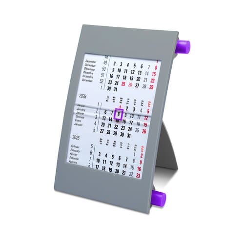 Tischdrehkalender Classic 2, 6-sprachig