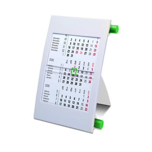 Tischdrehkalender Classic 2, 6-sprachig