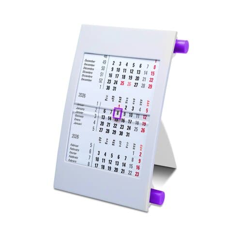 Tischdrehkalender Classic 2, 6-sprachig