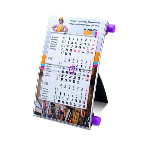Tischkalender Vision, 6-sprachig