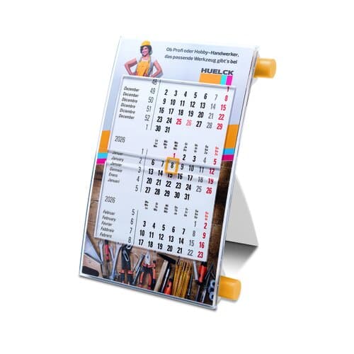 Tischkalender Vision, 6-sprachig