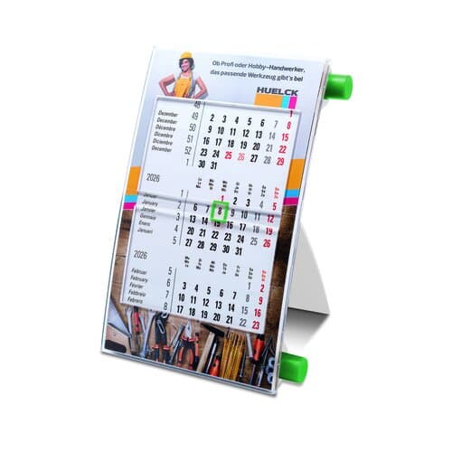 Tischkalender Vision, 6-sprachig