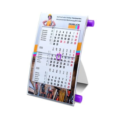 Tischkalender Vision, 6-sprachig
