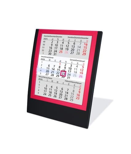 Tischkalender Elegance, 6-sprachig