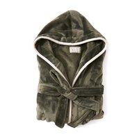 VINGA Louis Luxus Plüsch GRS rPET Bademantel Größe SM