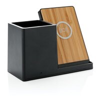 Ontario 10W Wireless Charger aus Bambus und RCS Kunststoff