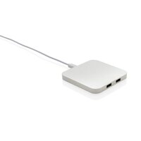 10W Wireless Charger aus RSC recycl Kunststoff mit Dual-USB