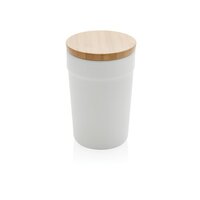 GRS rPP-Becher mit Bambusdeckel