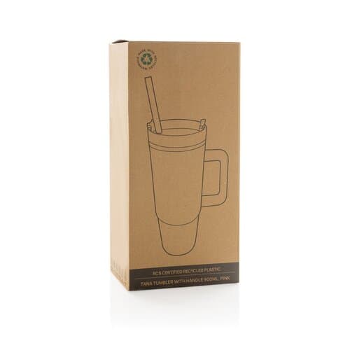 Tana Becher aus RCS recyceltem Kunststoff mit Griff 750ml