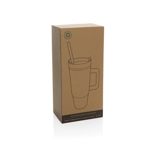 Tana Becher aus RCS recyceltem Kunststoff mit Griff 750ml