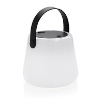 SolarGlow Außenleuchte aus RCS rec Kunststoff mit USB-Lampe