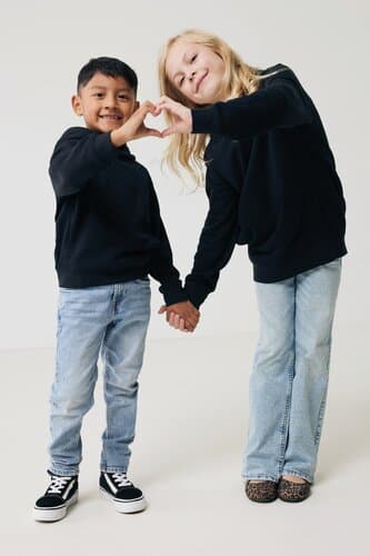 IQONIQ Yengo KidsHoodie mit Seitentaschen aus rec. Baumwolle