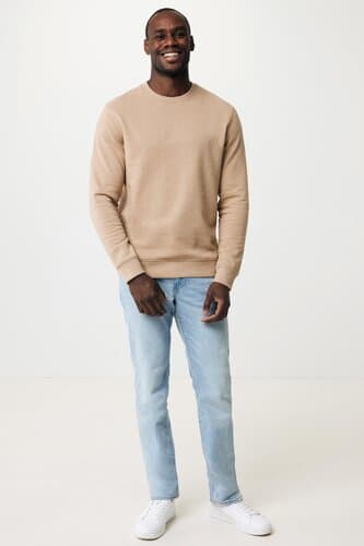 IQONIQ Denali ungefärbt. Rundhals-Sweater aus recycelter BW