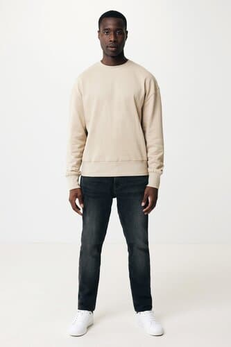 IQONIQ Kruger Relax-Rundhals-Sweater aus recycelt. Baumwolle