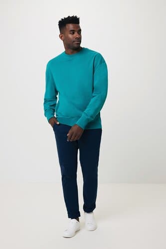 IQONIQ Kruger Relax-Rundhals-Sweater aus recycelt. Baumwolle