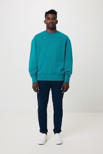 IQONIQ Kruger Relax-Rundhals-Sweater aus recycelt. Baumwolle