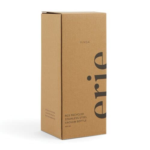 VINGA Erie 450ml Vakuumflasche aus RCS recyceltem Stahl