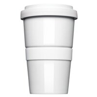 Coffee2Go, original Coffee to Go Becher, Form 345 mit glatter oder geriffelter Siliconbanderole