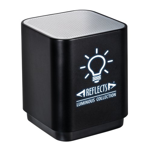 Bluetooth®-Lautsprecher mit Licht REFLECTS-GALAWAY incl. Laser engraving BLACK