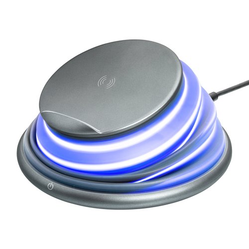 Wireless charging stand REFLECTS-ACANDI GREY