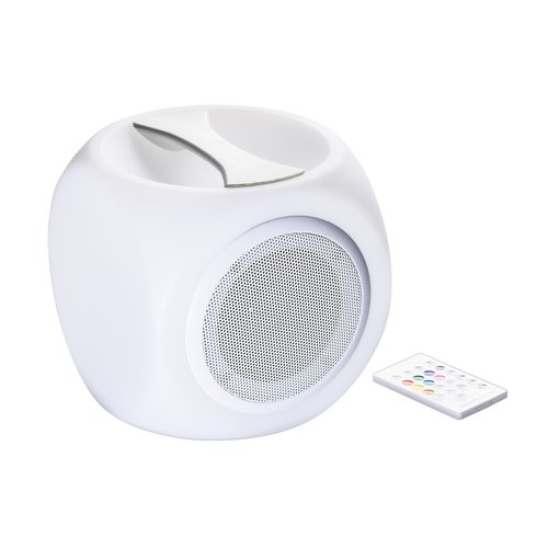 Bluetooth®-Lautsprecher mit Licht REFLECTS-MALBORK WHITE