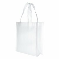 Non-Woven-Tasche mit kurzen Griffen - 80 g/m² - 23 x 25 x 10 cm