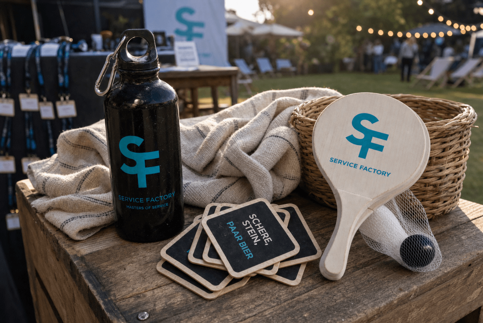 Service Factory x Werbezeichen: Kreativer Markenmerch