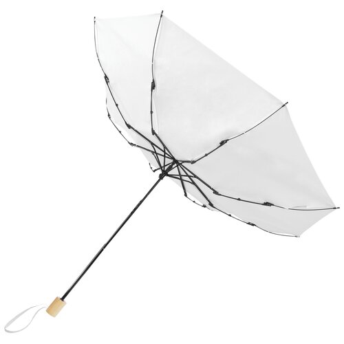 Birgit 21'' faltbarer winddichter Regenschirm aus recyceltem PET