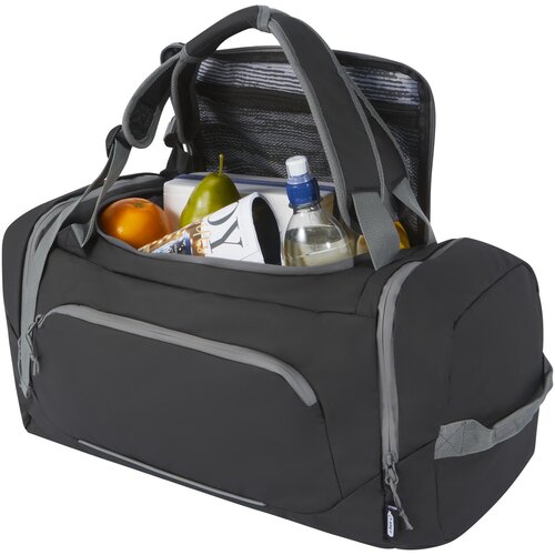 Aqua wasserabweisende Reisetasche aus GRS Recyclingmaterial 35 L