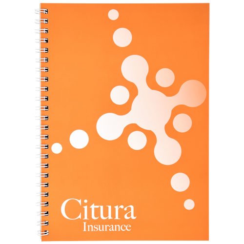 Desk-Mate® A4 Notizbuch mit Kunststoff Cover und Spiralbindung