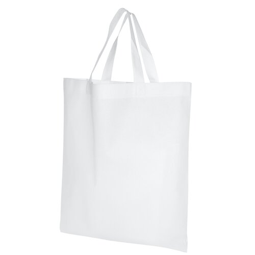 Non-Woven-Tasche mit kurzen Griffen - 80 g/m² - 38 x 42 cm
